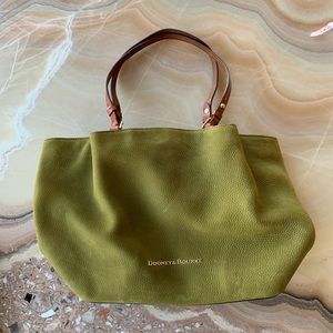 Dooney & Bourke Olive Green suede Barlow Tote